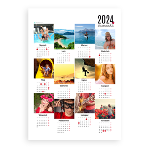 Wydruk zdjęcia na kalendarzu w Projektogram.pl facebook i instagram